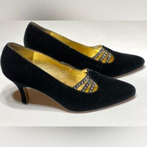 Women Pumps black velvet
